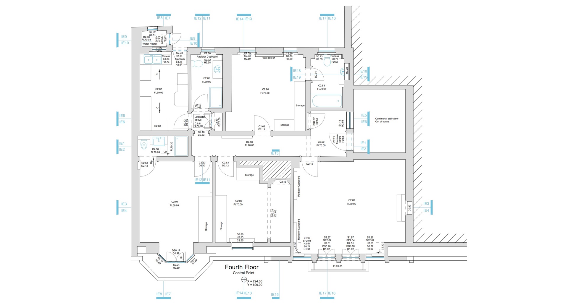 Measured Building Survey Floor Plan of London Apartment