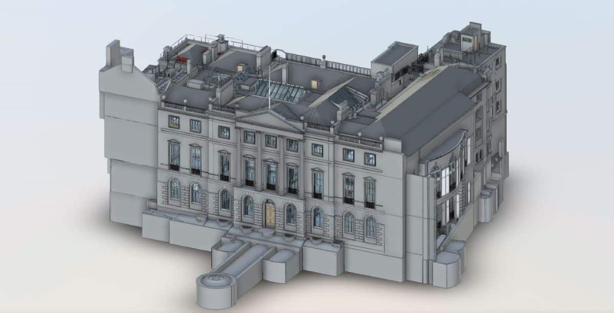 Revit Measured Building Survey of The Oriental Club London