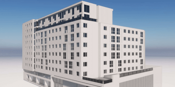 measured survey model of tower block