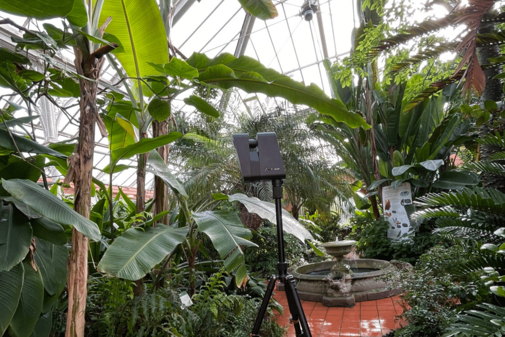 surveying the subtropical house botanical gardens