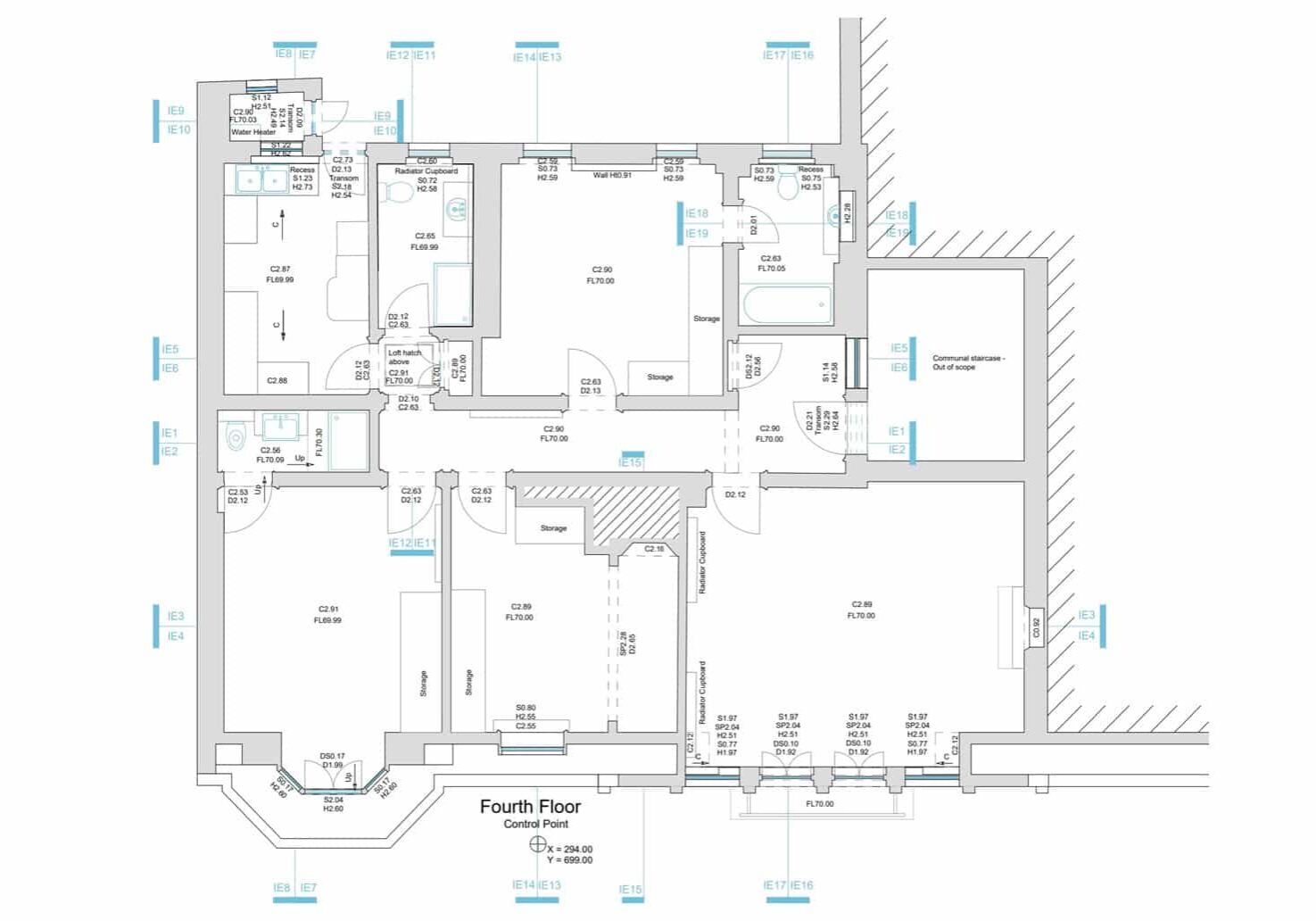 Measured Building Survey Floor Plan of London Apartment