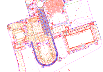 2D CAD drawing of Blackpool Winter Gardens