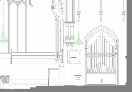Church Organ Internal Elevation